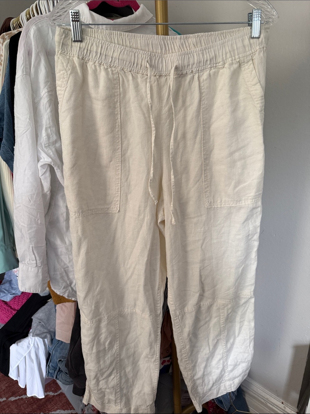 Time and Tru Cream Wide Leg Pants
